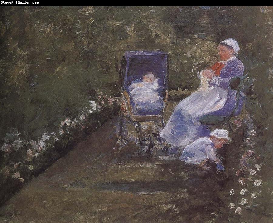 Mary Cassatt At the garden